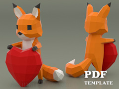 Fox with Heart